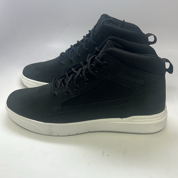 Men’s Timberland Allston Mid Lace Up Sneaker Size 8.5 Black New in Box - Picture 4 of 10